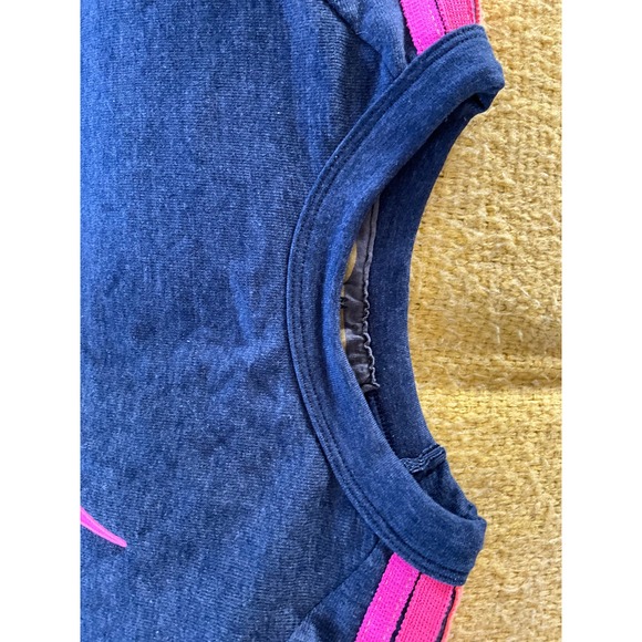 RaRe AVIATOR NATION 🌈NeON rainbow “Bolt” Embroidered Sweatshirt Navy M - Picture 10 of 10